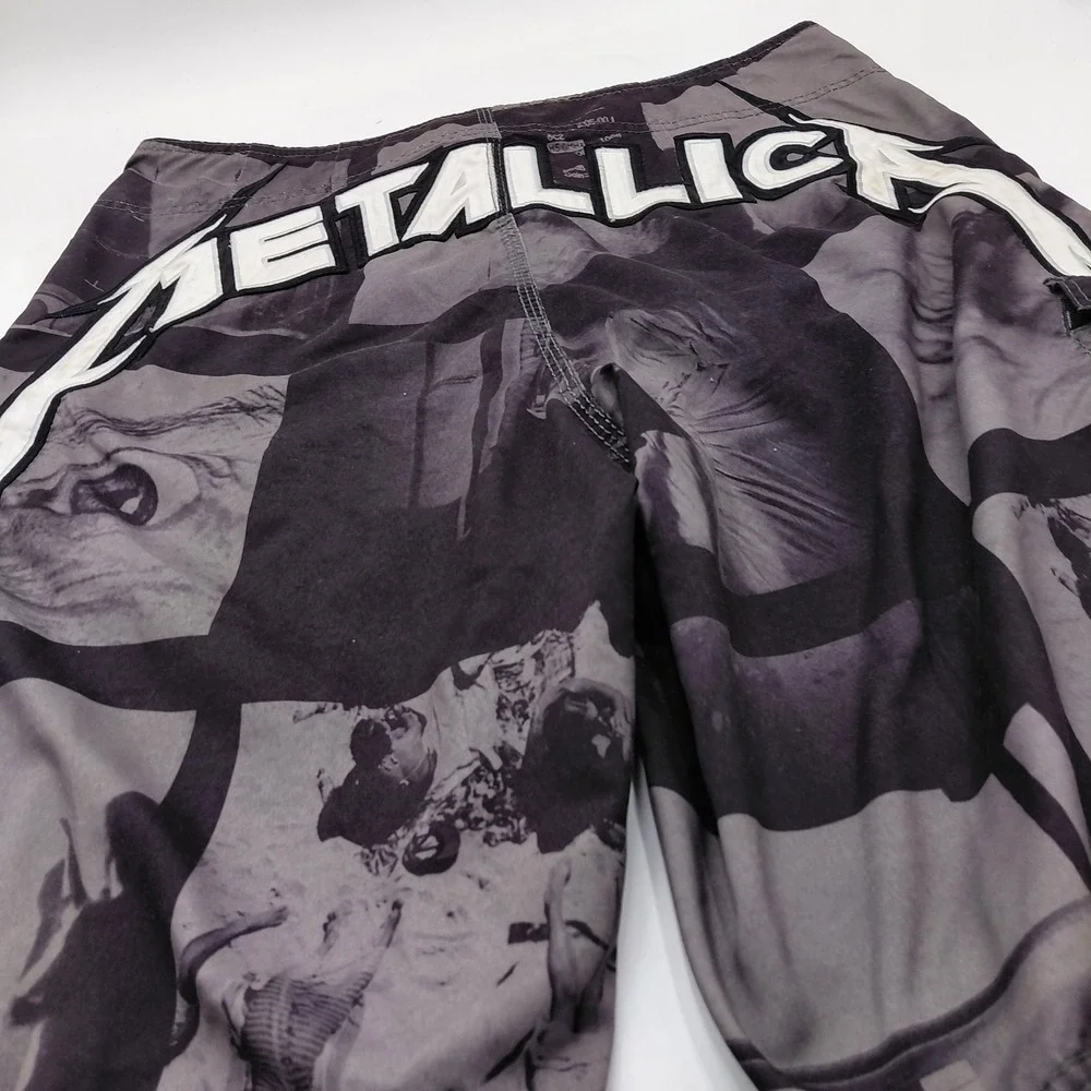 Billabong Metallica Limited Edition Board Shorts Mens 38 Y2K Surf Swim Trunks